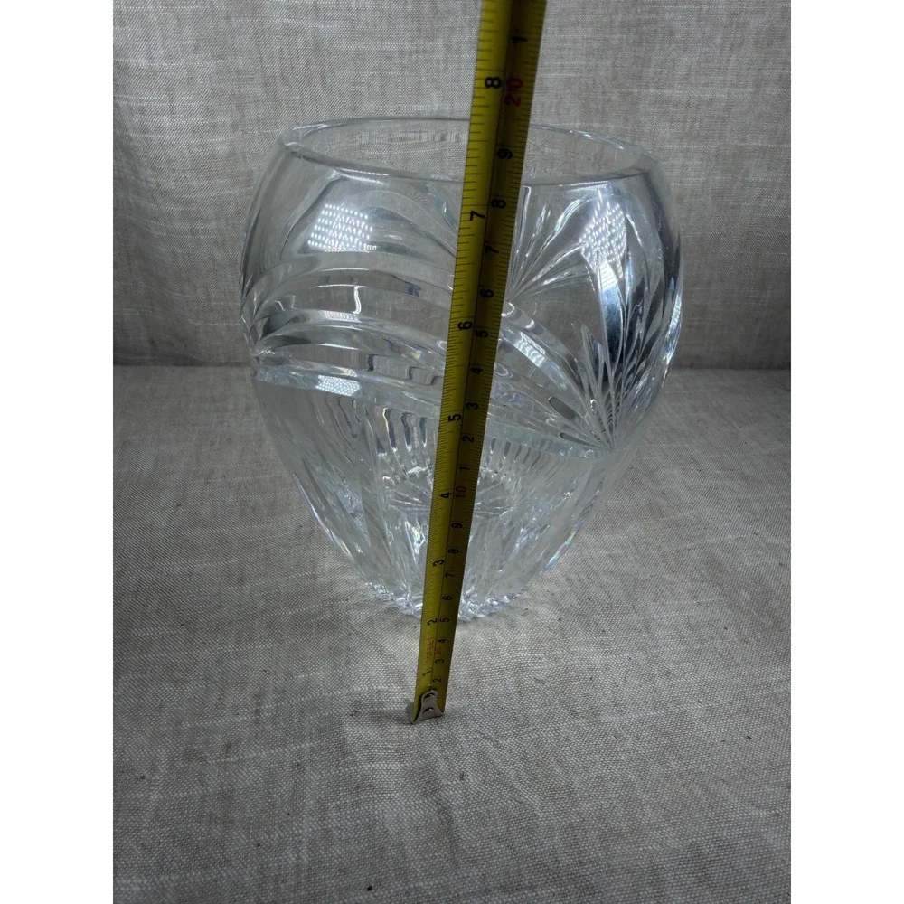 Marquis by Waterford Crystal Vase Good Vintage Clear Cut Glass 8 Inch Germany